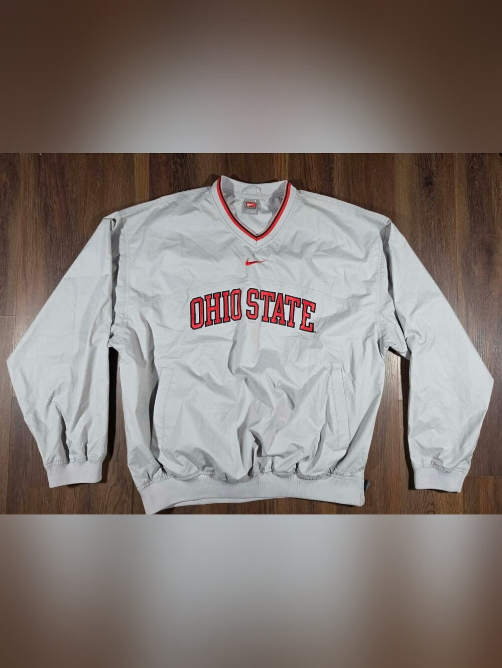 Nike Ohio State White Pullover Windbreaker